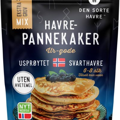 Pannekaker med 100% Fullkorn Svarthavre - 200g
